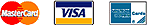 we accept mastercard, visa, and american express